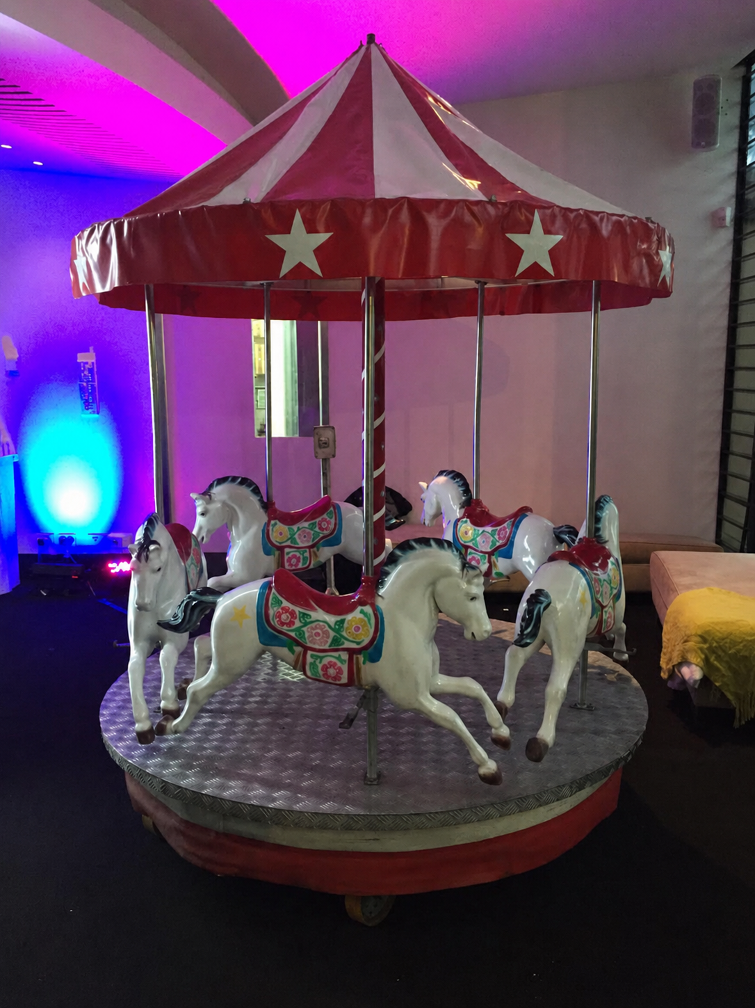Mini carousel hire for indoor children's parties