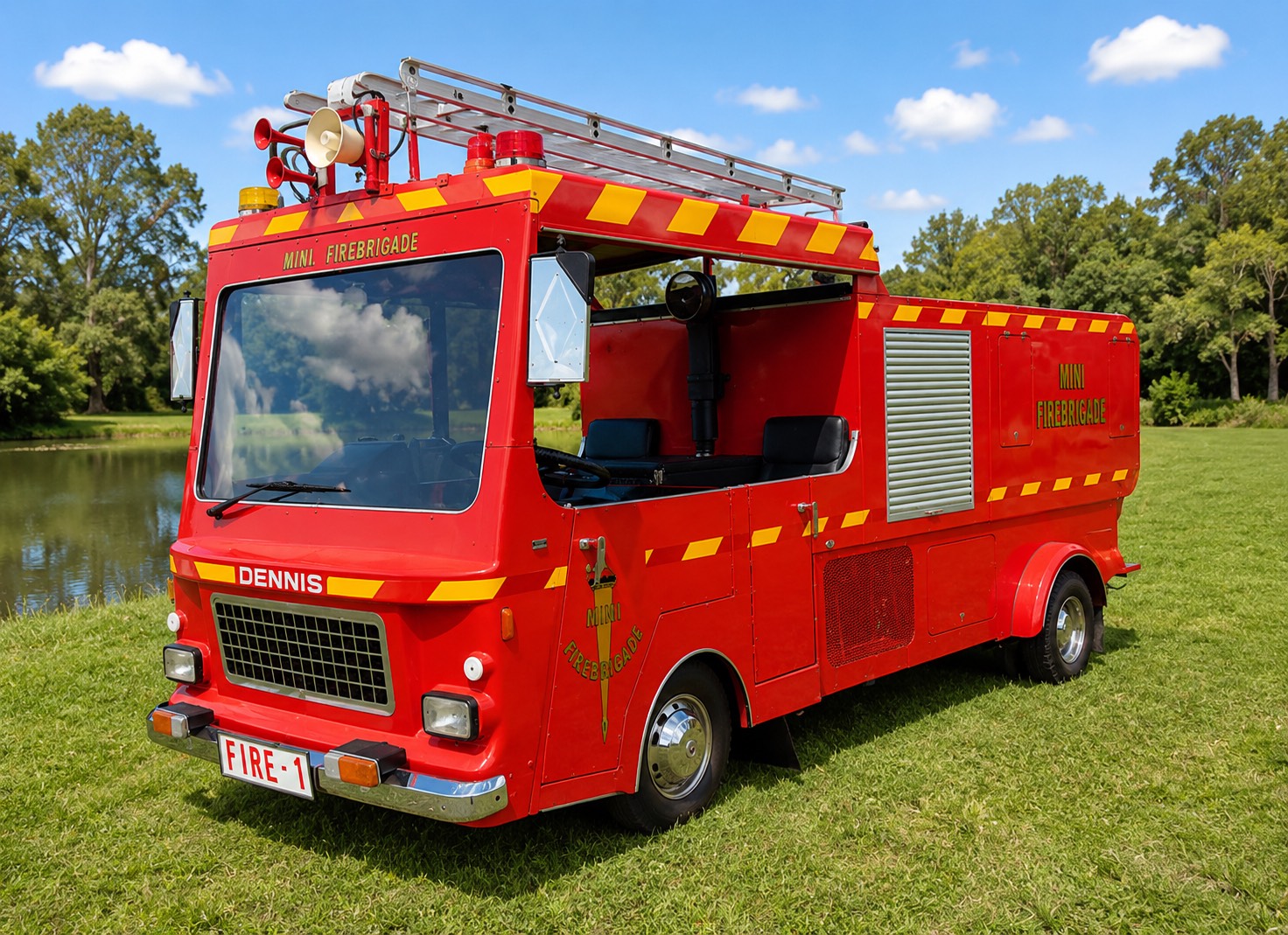 Mini fire engine ride for children's events in Sydney