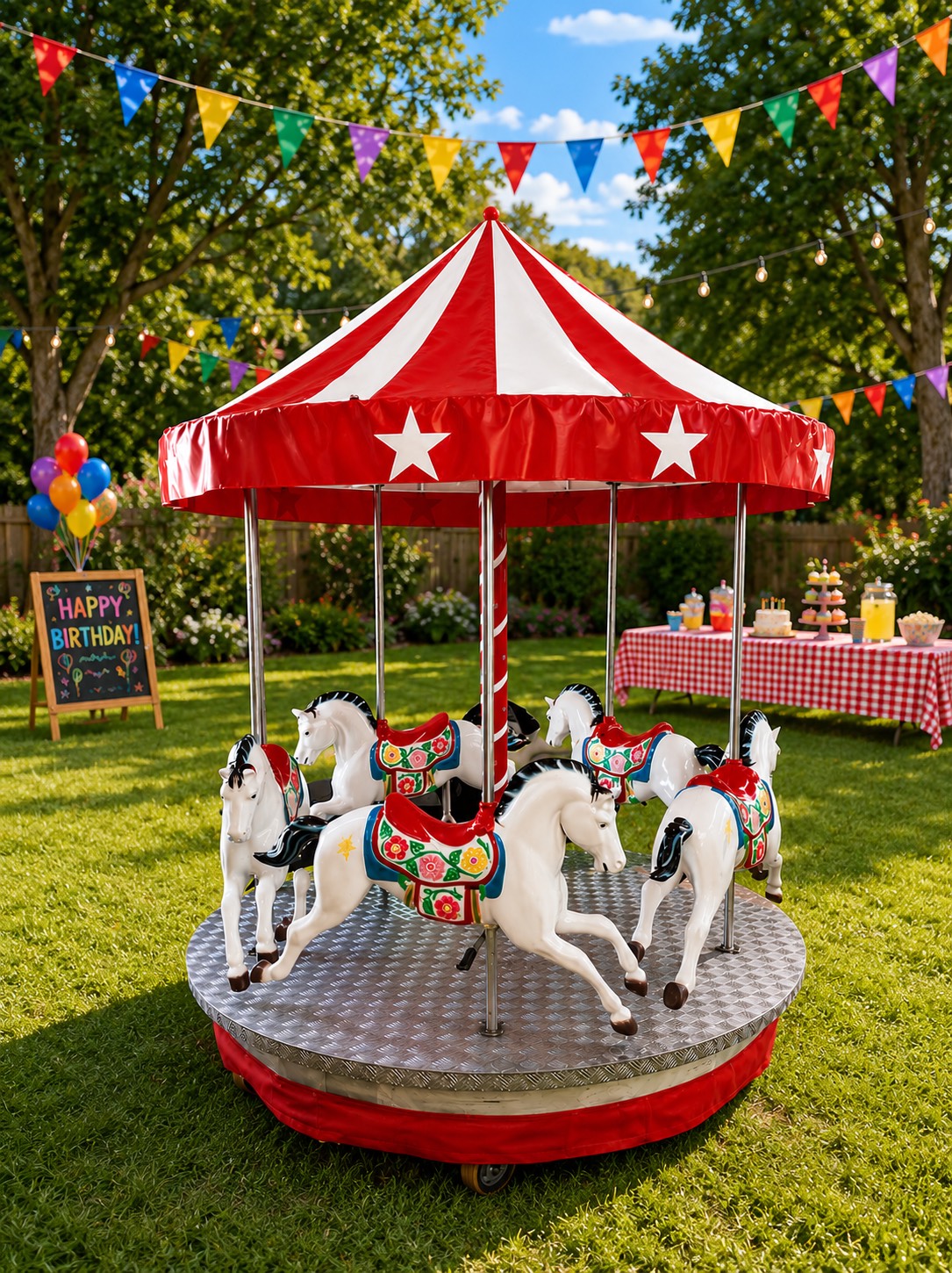 Mini carousel hire for kids parties in Sydney