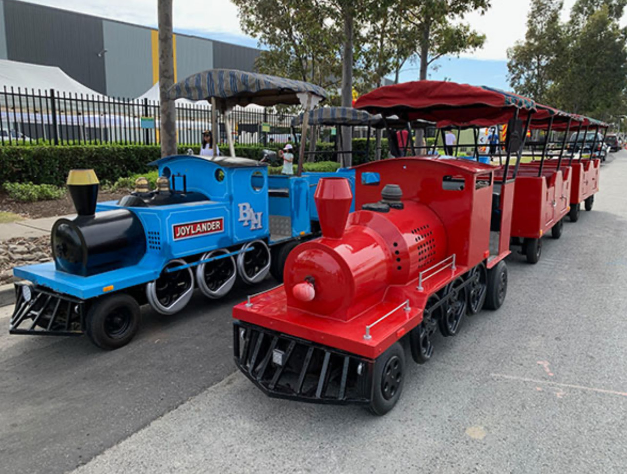 Trackless train hire for school fetes and community events in Sydney